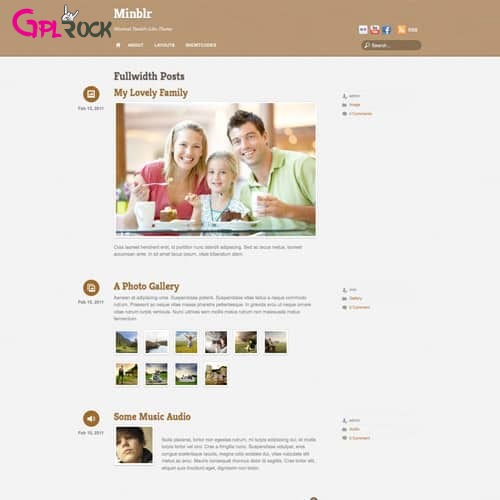 Themify Minblr WordPress Theme