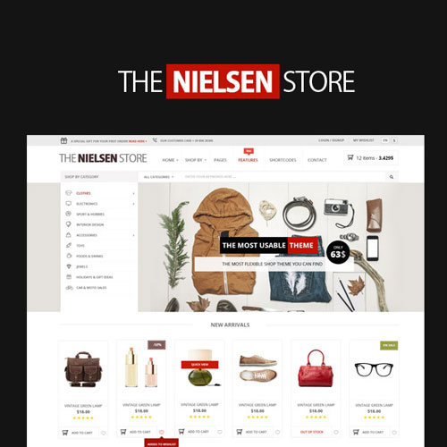 Nielsen – E-commerce WordPress Theme