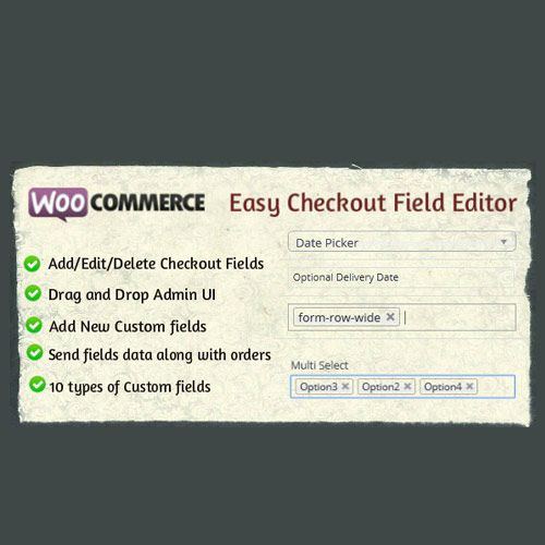 WooCommerce Easy Checkout Field Editor