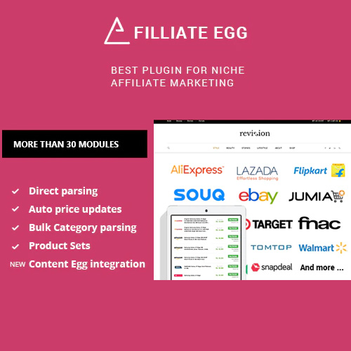 Affiliate Egg – Niche Affiliate Marketing WordPress Plugin