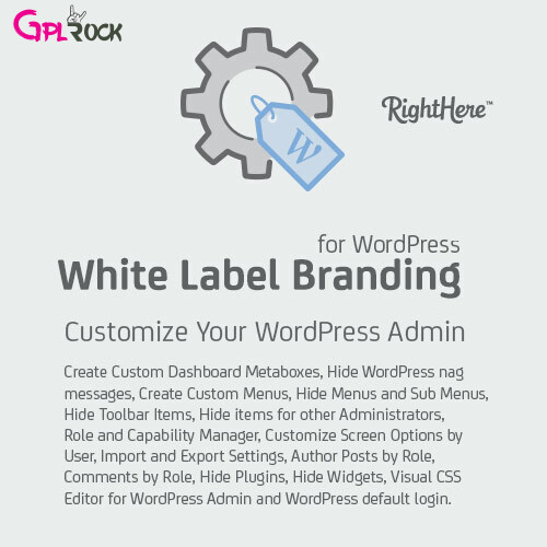 White Label Branding for WordPress