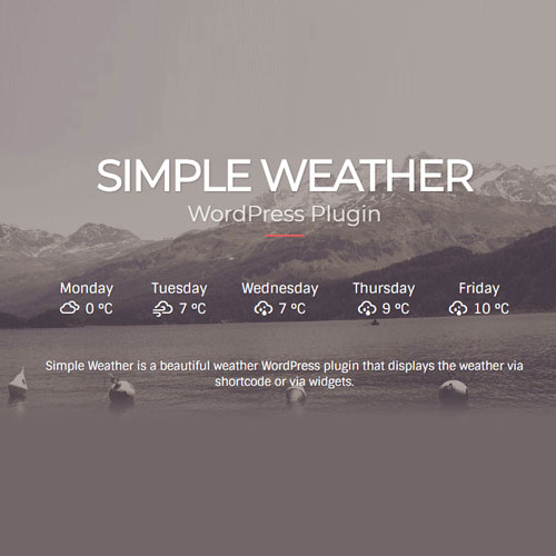 Simple Weather Plugin