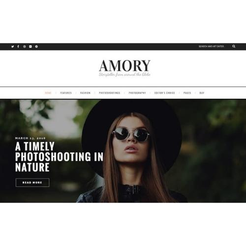 Amory - A Responsive WordPress Blog Theme