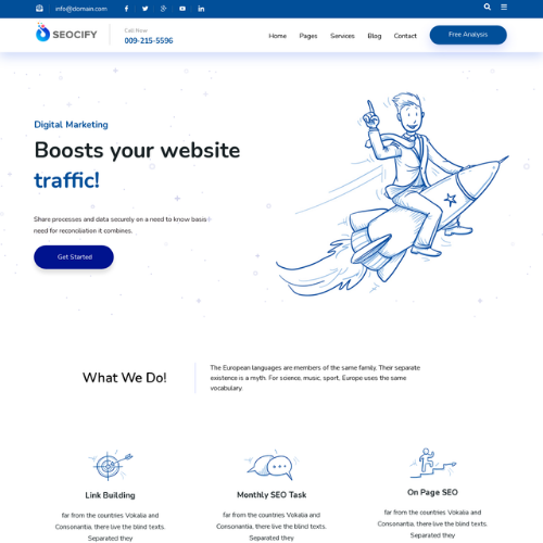 Seocify – SEO And Digital Marketing Agency WordPress Theme