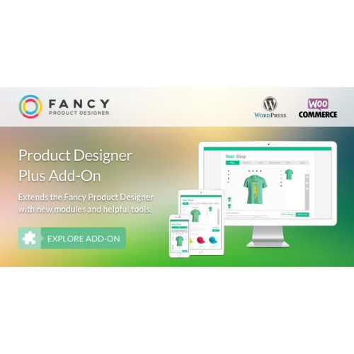 Fancy Product Designer Plus Add-On | WooCommerce WordPress