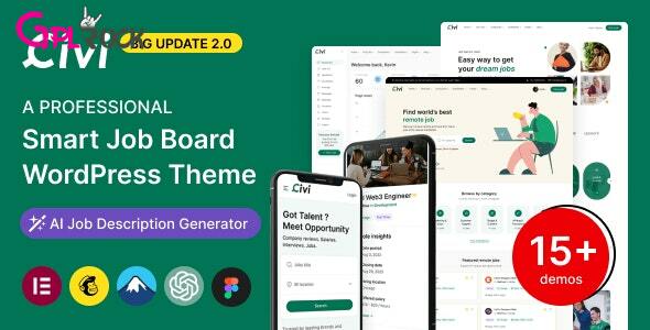 Civi - Job Board WordPress Theme