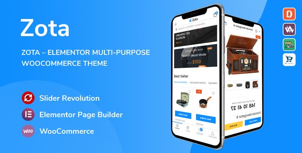 Zota – Elementor Multi-Purpose WooCommerce Theme