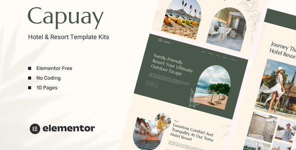 Capuay - Hotel & Resort Elementor Template Kit