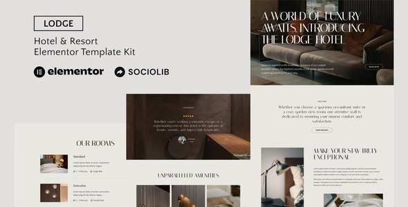 Lodge - Hotel & Resort Elementor Template Kit
