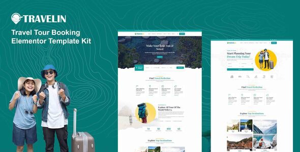 Travelin - Travel Tour Booking Elementor Template Kit